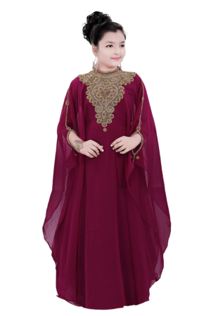 Maroon Kaftan Satika