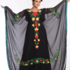 Black Georgette Hand Embroidery Party Wear Farasha