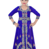 Royal Blue Georgette Hand Embroidery Party Wear Kaftan
