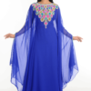 Royal Blue Georgette Hand Embroidery Party Wear Farasha