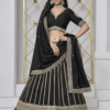 Black art silk trendy lehenga choli