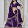 Purple art silk trendy lehenga choli