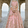 Light Pink Silk Bridal Trendy Lehenga Choli_Satika India