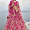 Rani Pink Silk Bridal Trendy Lehenga Choli | Singapore Satika India