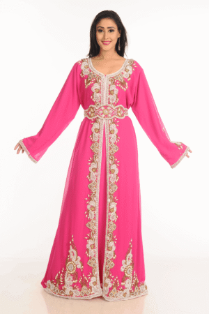 Dubai Embroidery Dress Islamic Party Gowns Eid Muslim Women Abaya Turkey Cafta