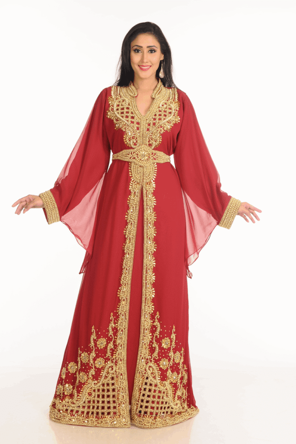 Embroidered Moroccan Djellaba Gown Canada