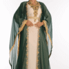 Multicolor Georgette Hand Embroidery Party Wear Kaftan