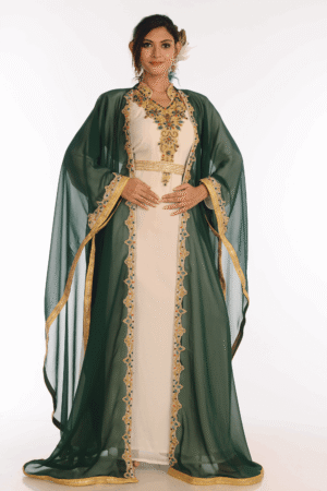 Multicolor Georgette Hand Embroidery Party Wear Kaftan