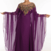 Magenta Kaftan from Dubai Stunning Long Maxi Dress Hand Bedded