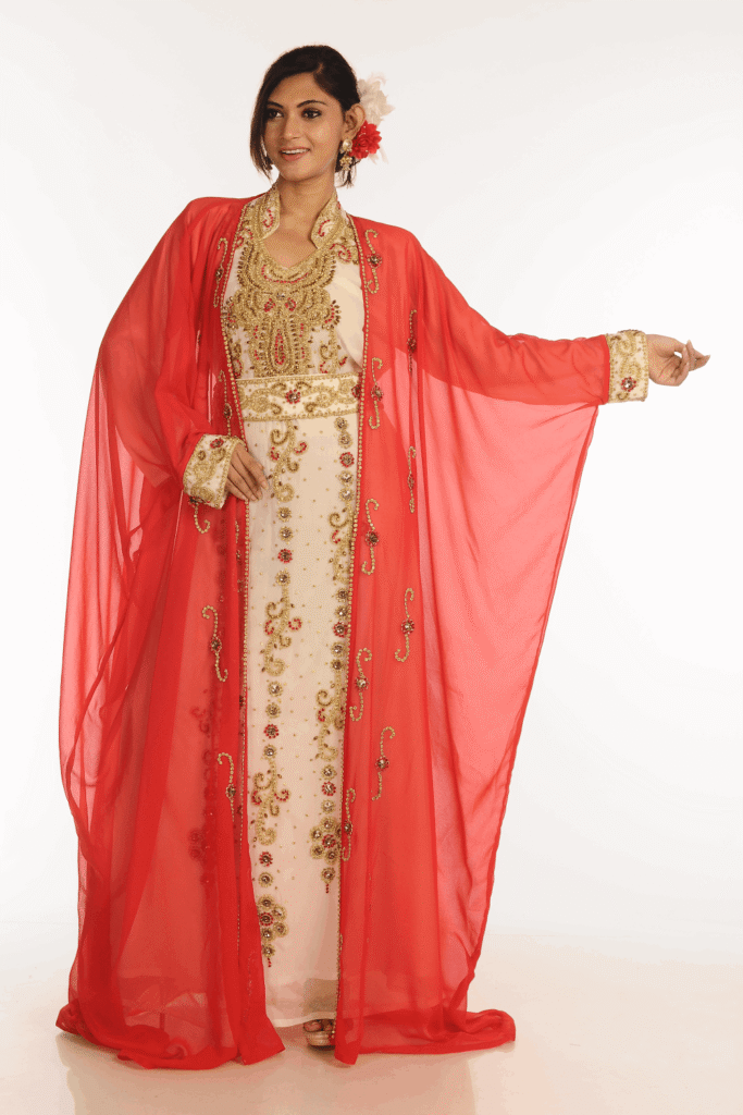 Multicolor Georgette Hand Embroidery Party Wear Kaftan