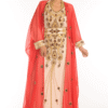 Multicolor Georgette Hand Embroidery Party Wear Kaftan