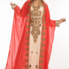 Multicolor Georgette Hand Embroidery Party Wear Kaftan