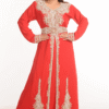 Red Kaftan – Moroccan Farasha Abaya Jalabiya for Women | Satika India New Zealand