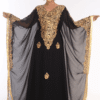 Black Zari Embroidered Farasha Kaftan Jalabiya – Modest Islamic Dress | Satika India Canada