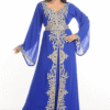 Royal Blue Georgette Hand Embroidery Party Wear Kaftan with beadwork