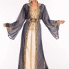 Multi Color Georgette Hand Embroidery Party Wear Kaftan