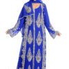 Blue Georgette Hand Embroidery Party Wear Kaftan